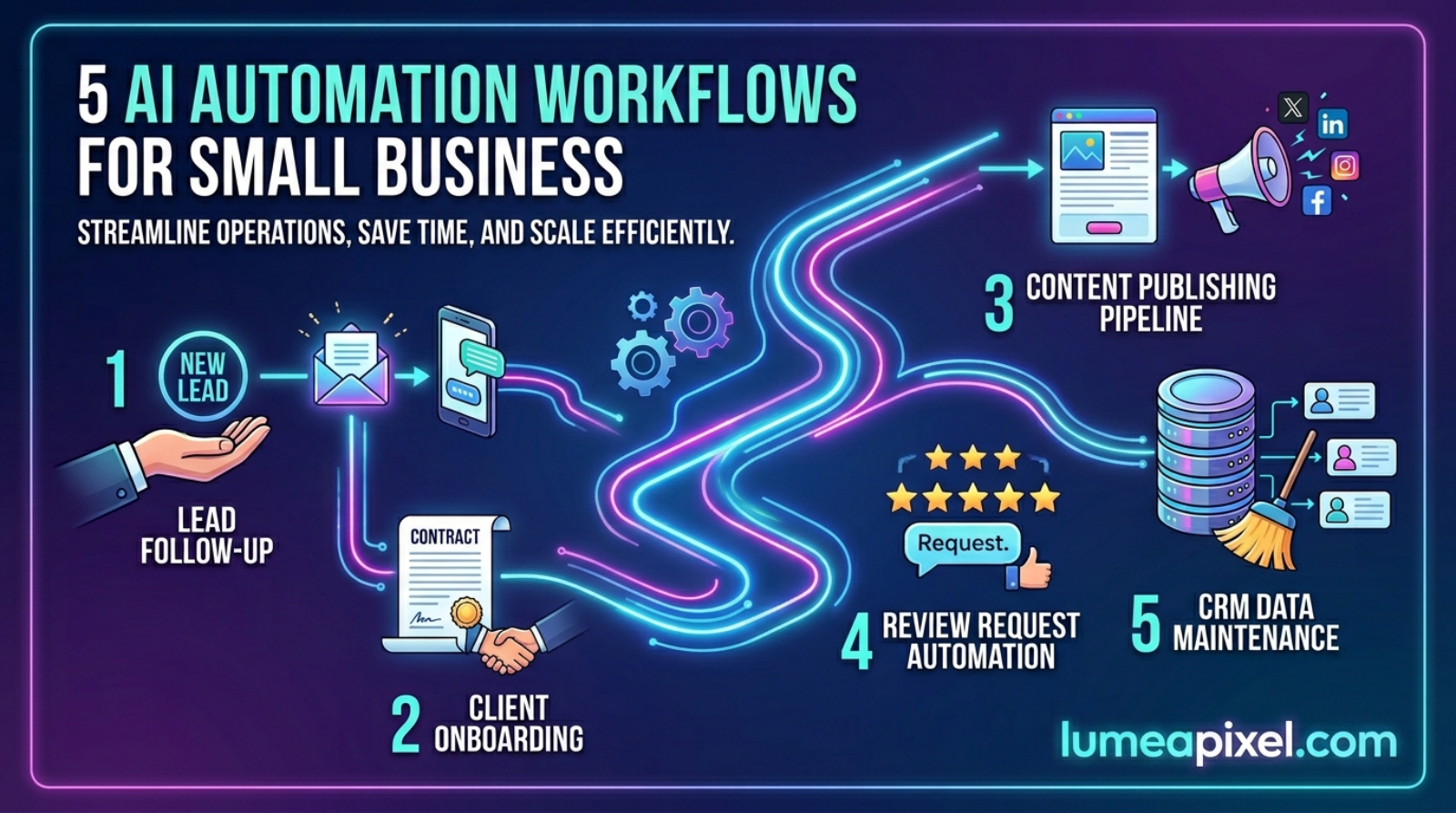 5 AI Automation Workflows Every Small Business Should Have Running Right Now